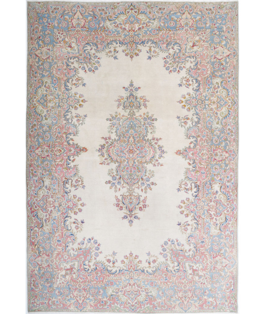 Hand Knotted Oriental Kerman Wool Rug - 5'10'' x 8'11''
