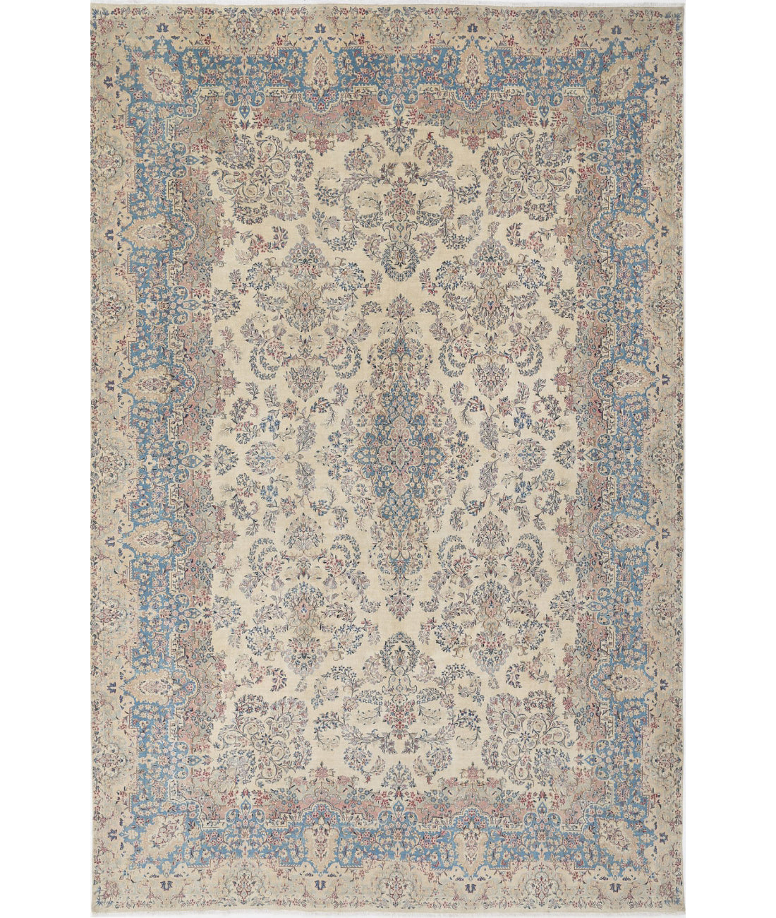 Hand Knotted Vintage Wool Rug - 10'8'' x 16'9''