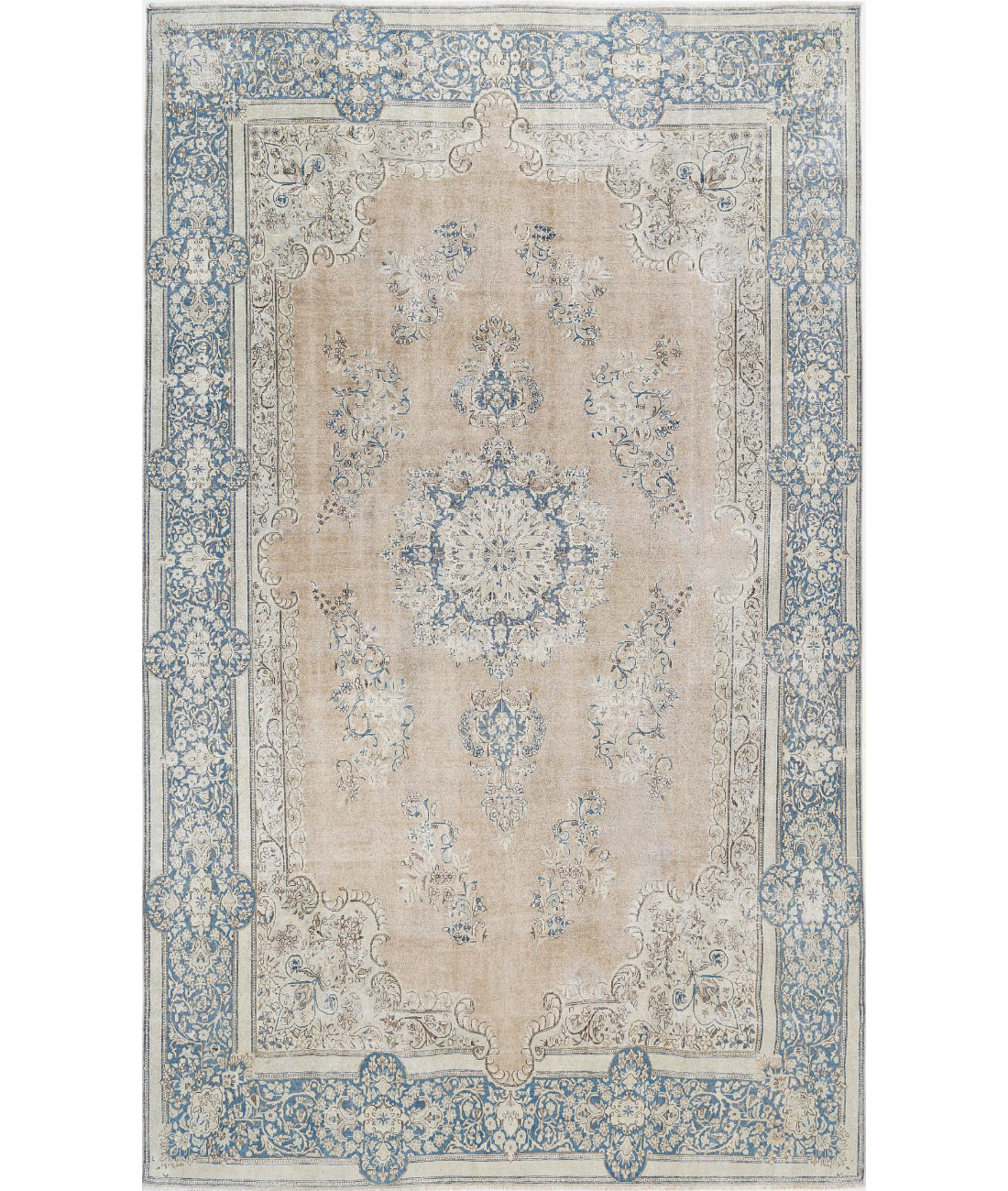 Hand Knotted Vintage Wool Rug - 9'10'' x 16'2''
