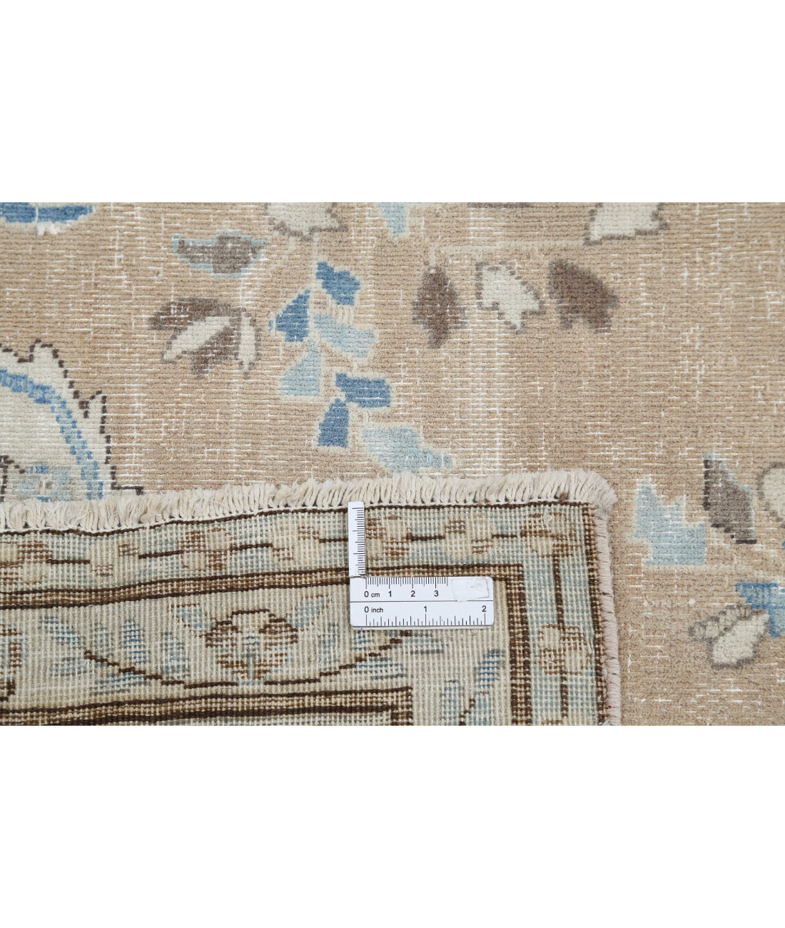 Hand Knotted Vintage Persian Kerman Wool Rug - 8'2'' x 11'7'' 8'2'' x 11'7'' (245 X 348) / Taupe / Grey