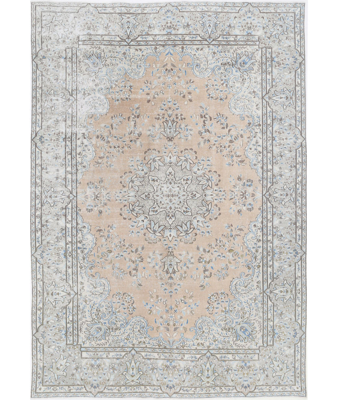 Hand Knotted Vintage Wool Rug - 8'2'' x 11'7''