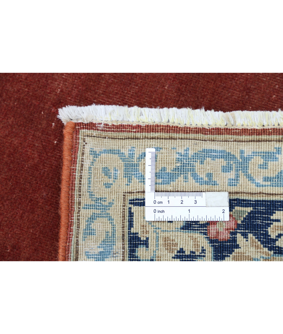 Hand Knotted Persian Kerman Wool Rug - 2'9'' x 17'4'' 2'9'' x 17'4'' (83 X 520) / Rust / Blue