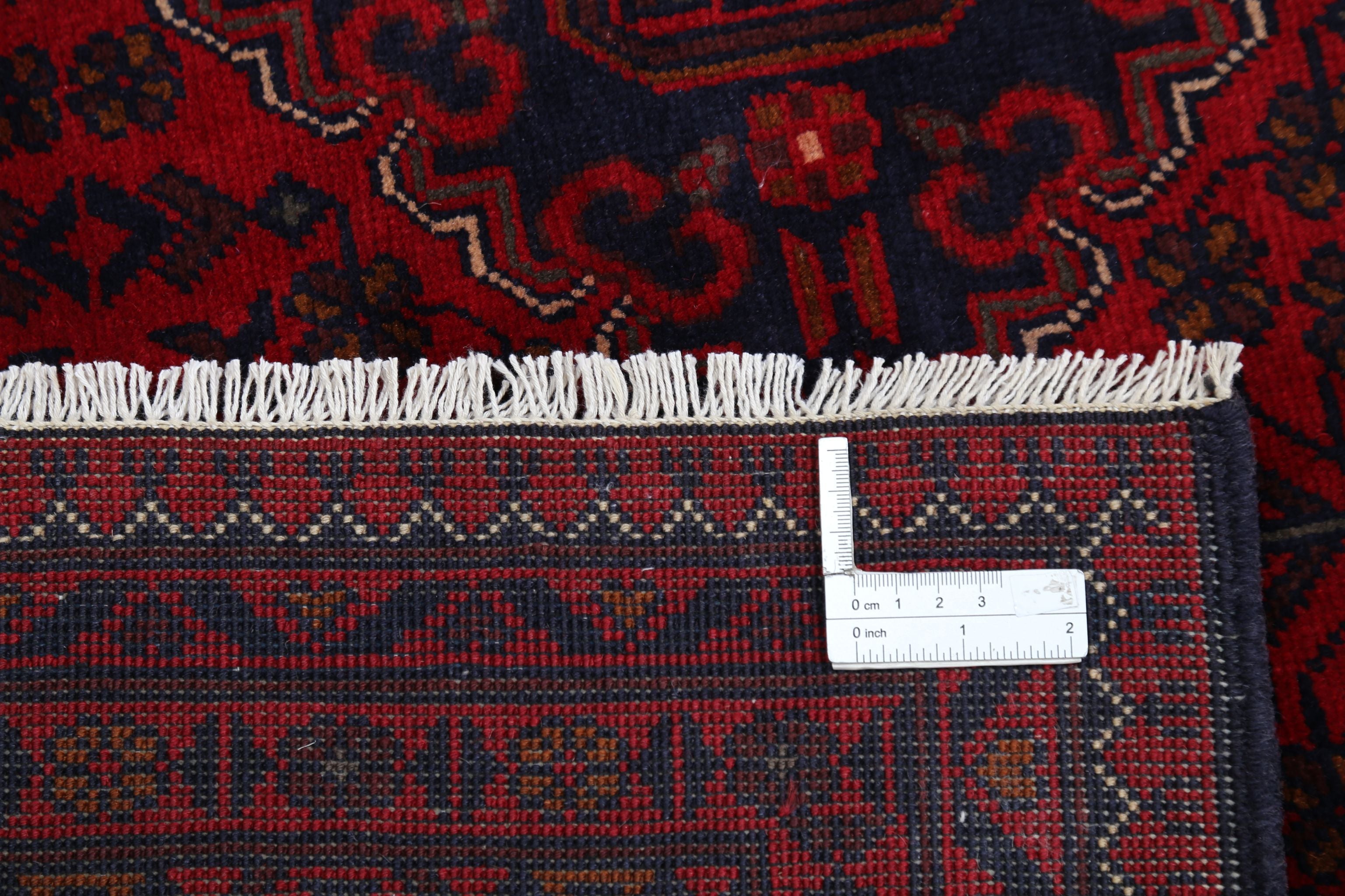 Hand Knotted Afghan Khamyab Wool Rug - 12'11'' x 19'0''