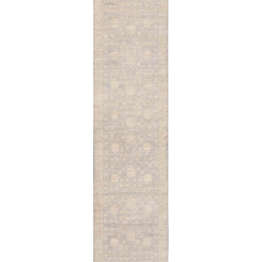 Hand Knotted Khotan Wool Rug  - 2' 7" X 10' 6"