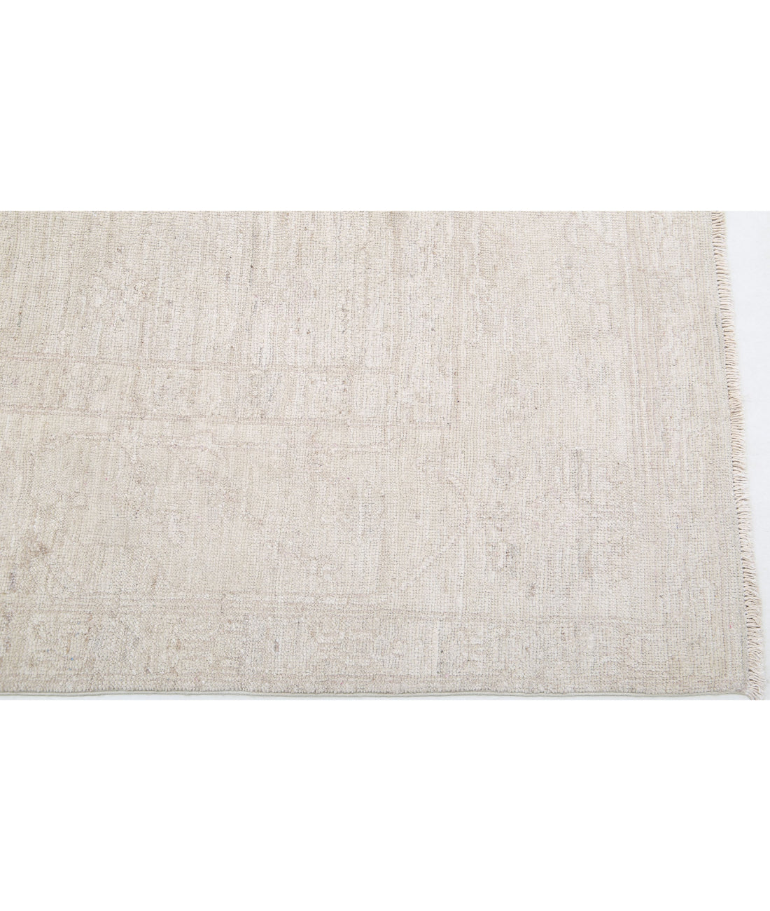 Hand Knotted Khotan Wool Rug - 8'2'' x 10'1'' 8'2'' x 10'1'' (245 X 303) / Ivory / Taupe