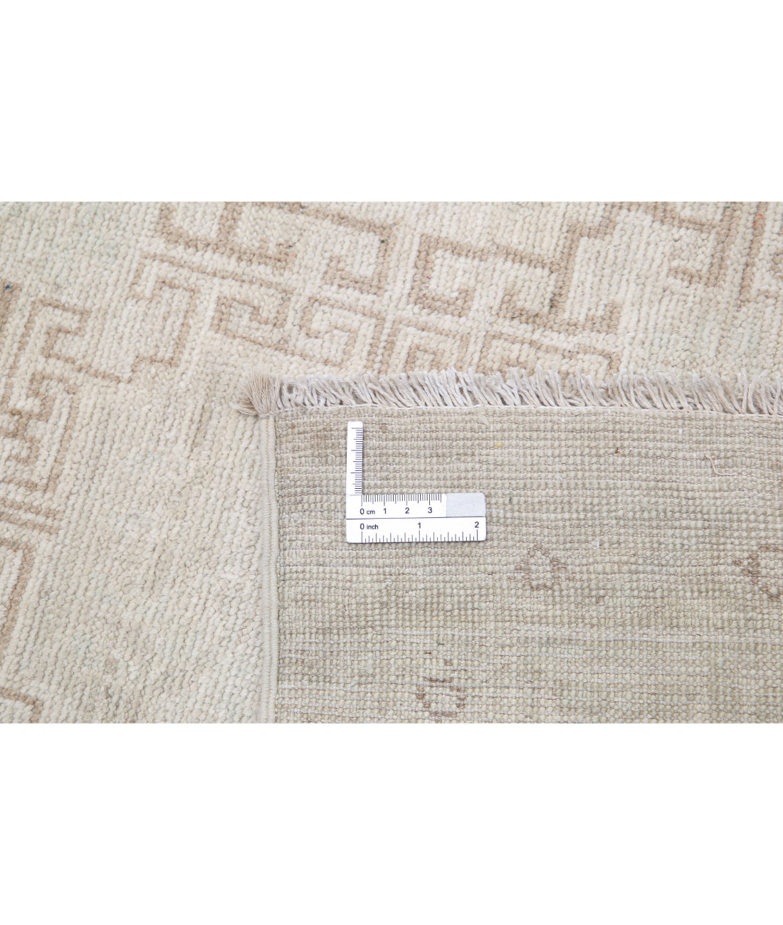 Hand Knotted Khotan Wool Rug - 17'0'' x 23'11'' 17'0'' x 23'11'' (510 X 718) / Ivory / Taupe