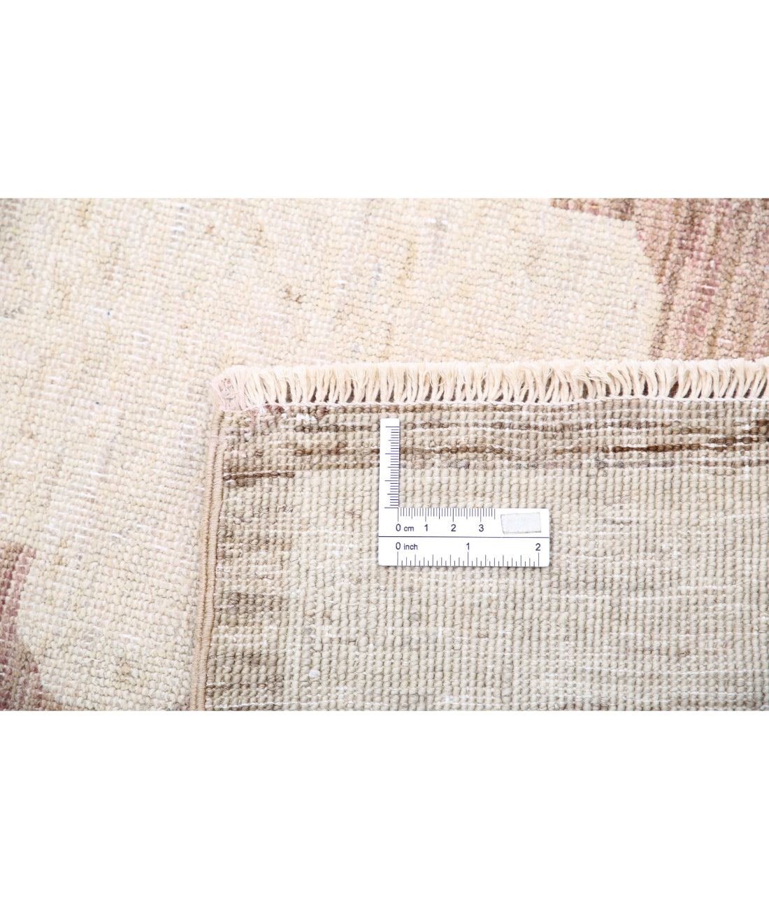 Hand Knotted Khotan Wool Rug - 9'11'' x 13'7'' 9'11'' x 13'7'' (298 X 408) / Brown / Ivory