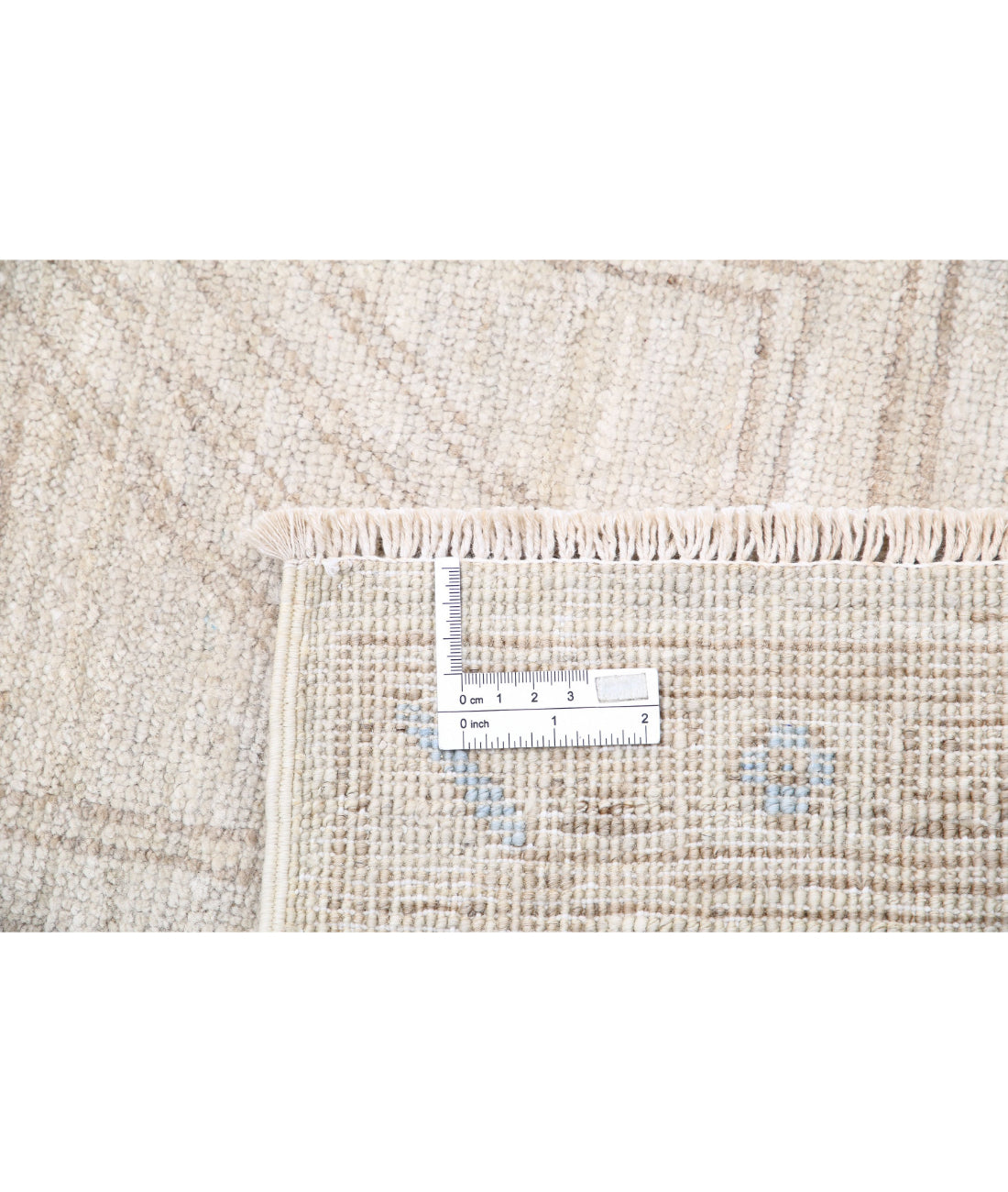 Hand Knotted Khotan Wool Rug - 9'10'' x 14'11'' 9'10'' x 14'11'' (295 X 448) / Ivory / Taupe