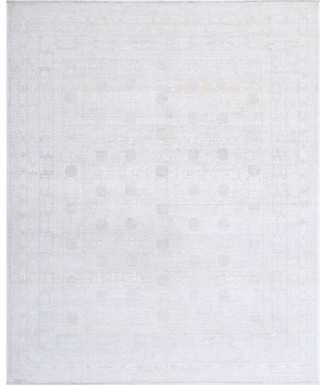 Alfombra de lana Khotan anudada a mano - 7'11'' x 9'10''