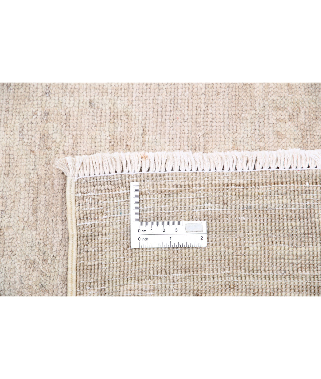 Hand Knotted Khotan Wool Rug - 8'4'' x 11'4'' 8'4'' x 11'4'' (250 X 340) / Taupe / Ivory