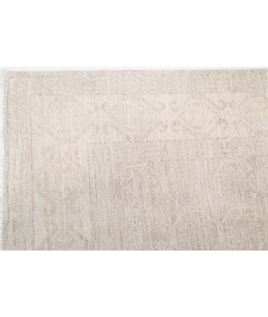 Hand Knotted Khotan Wool Rug - 8'4'' x 11'4'' 8'4'' x 11'4'' (250 X 340) / Taupe / Ivory