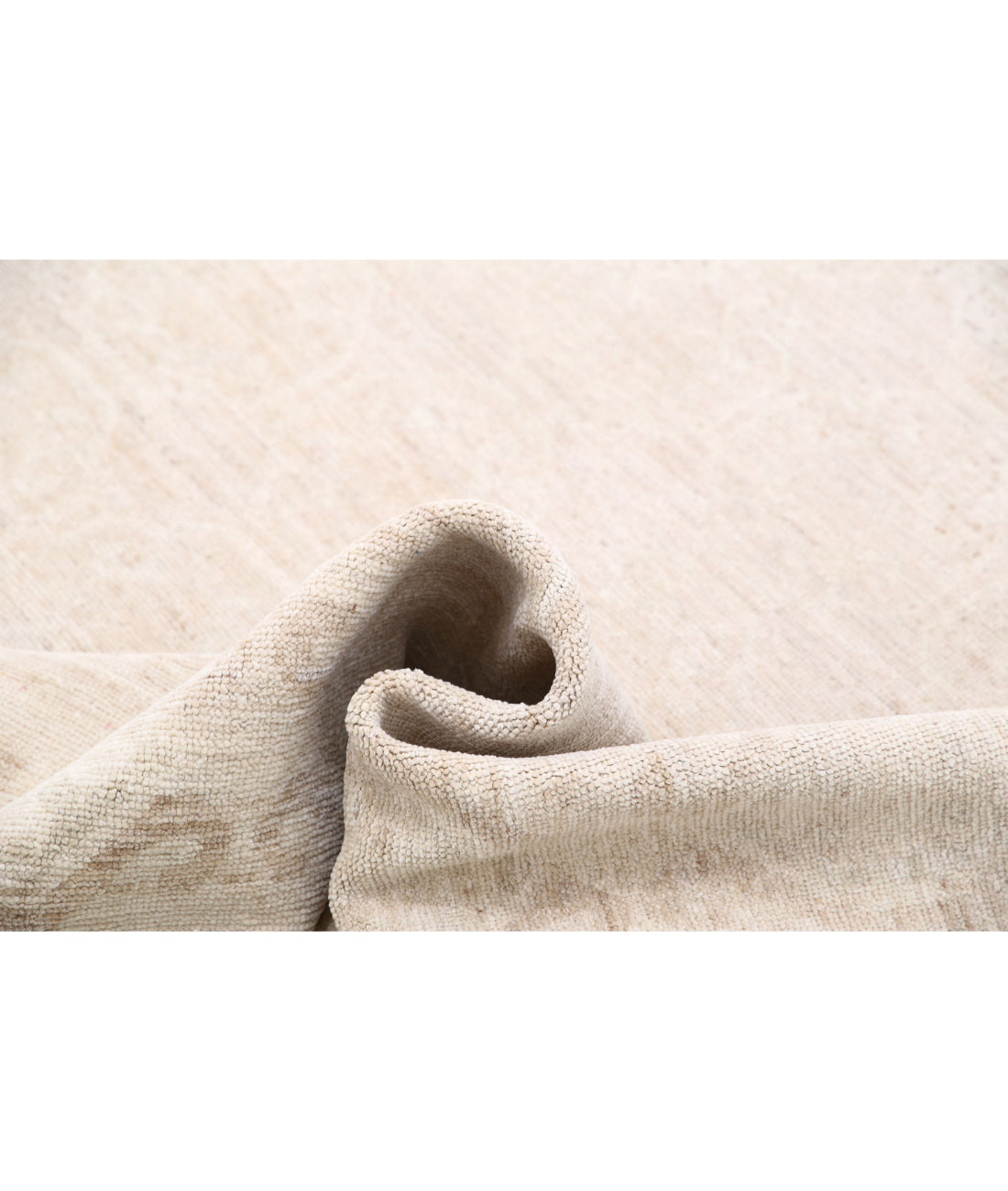 Hand Knotted Khotan Wool Rug - 8'4'' x 11'4'' 8'4'' x 11'4'' (250 X 340) / Taupe / Ivory