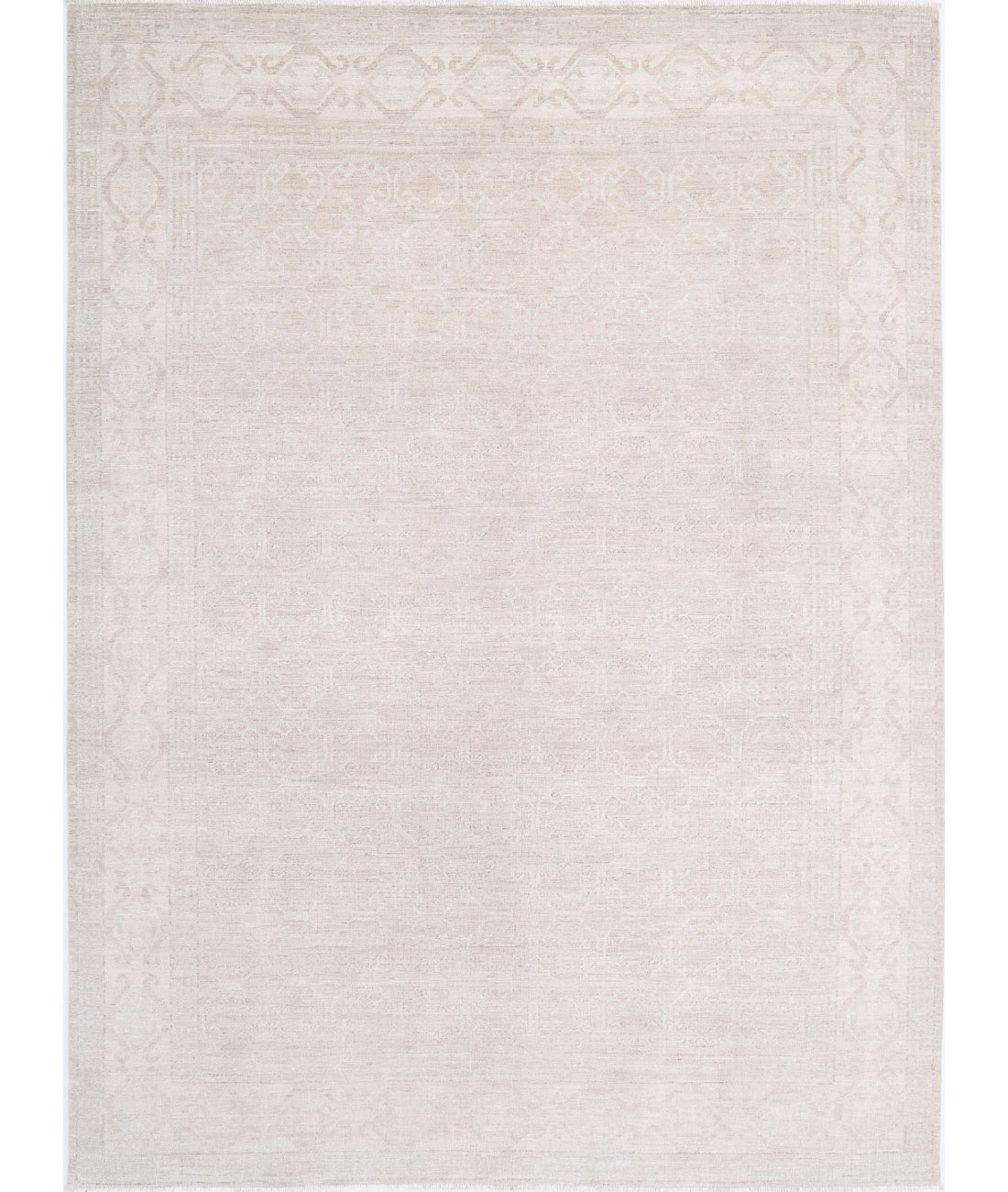 Hand Knotted Khotan Wool Rug - 8'4'' x 11'4''