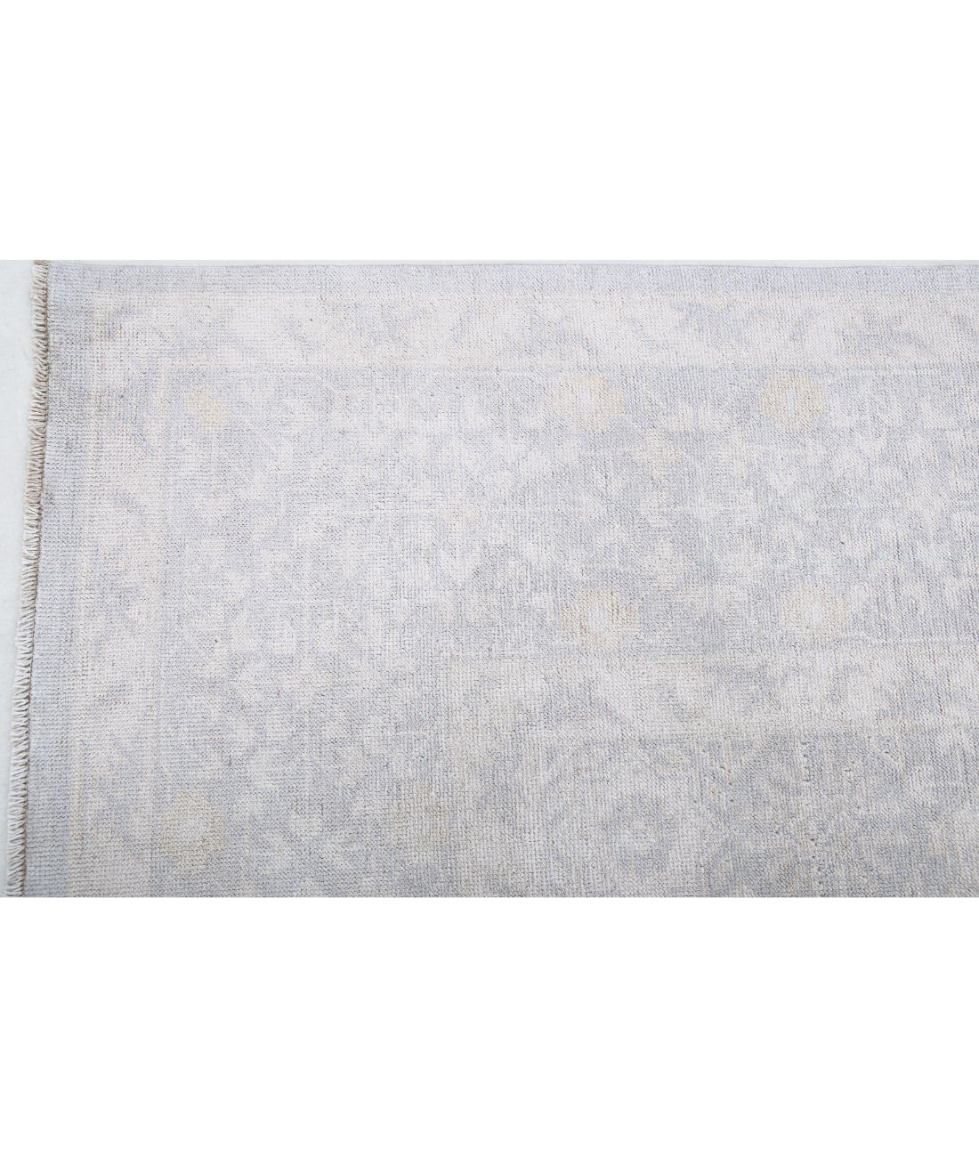 Hand Knotted Khotan Wool Rug - 8'9'' x 11'10'' 8'9'' x 11'10'' (263 X 355) / Grey / Ivory