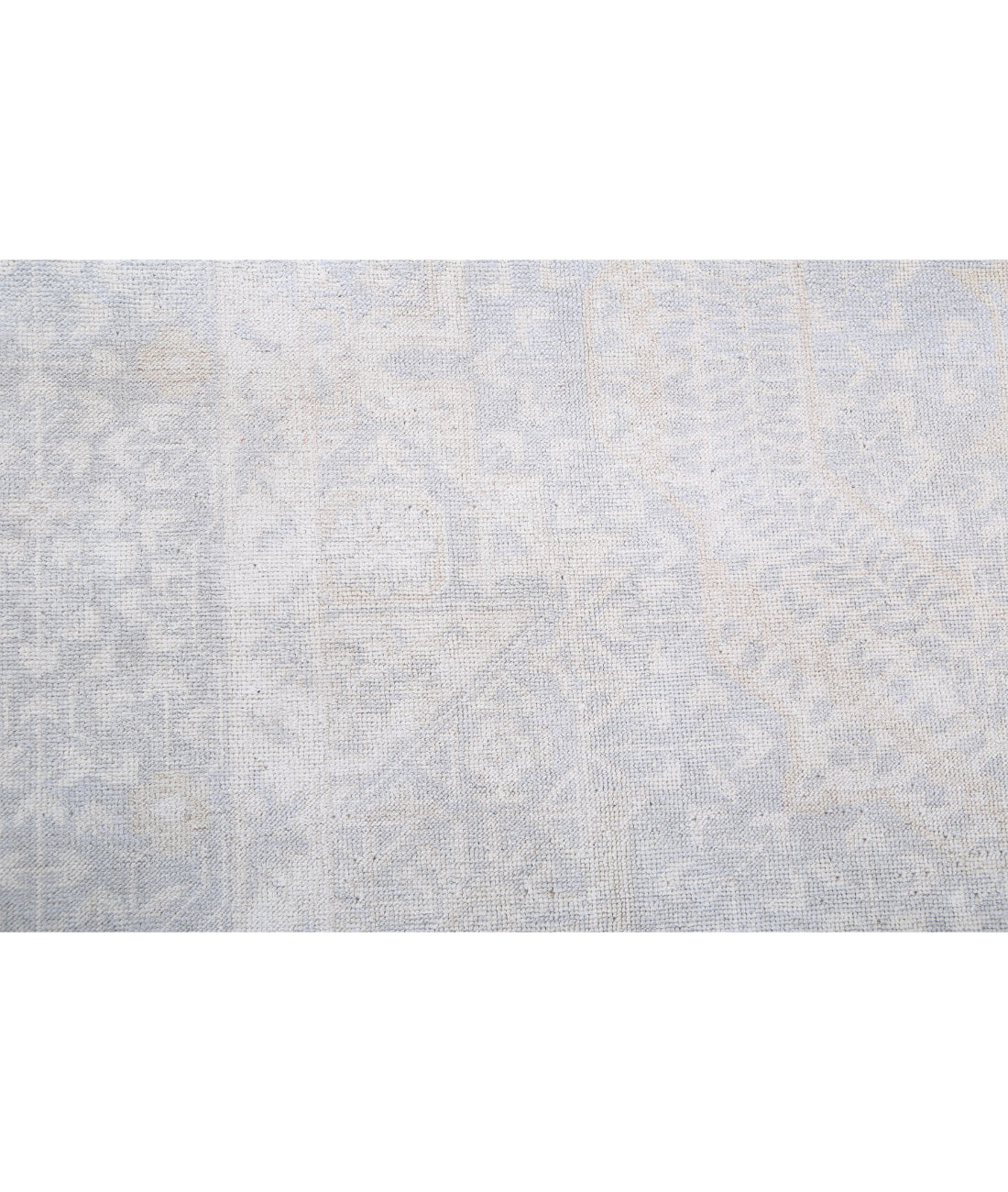 Hand Knotted Khotan Wool Rug - 8'9'' x 11'10'' 8'9'' x 11'10'' (263 X 355) / Grey / Ivory