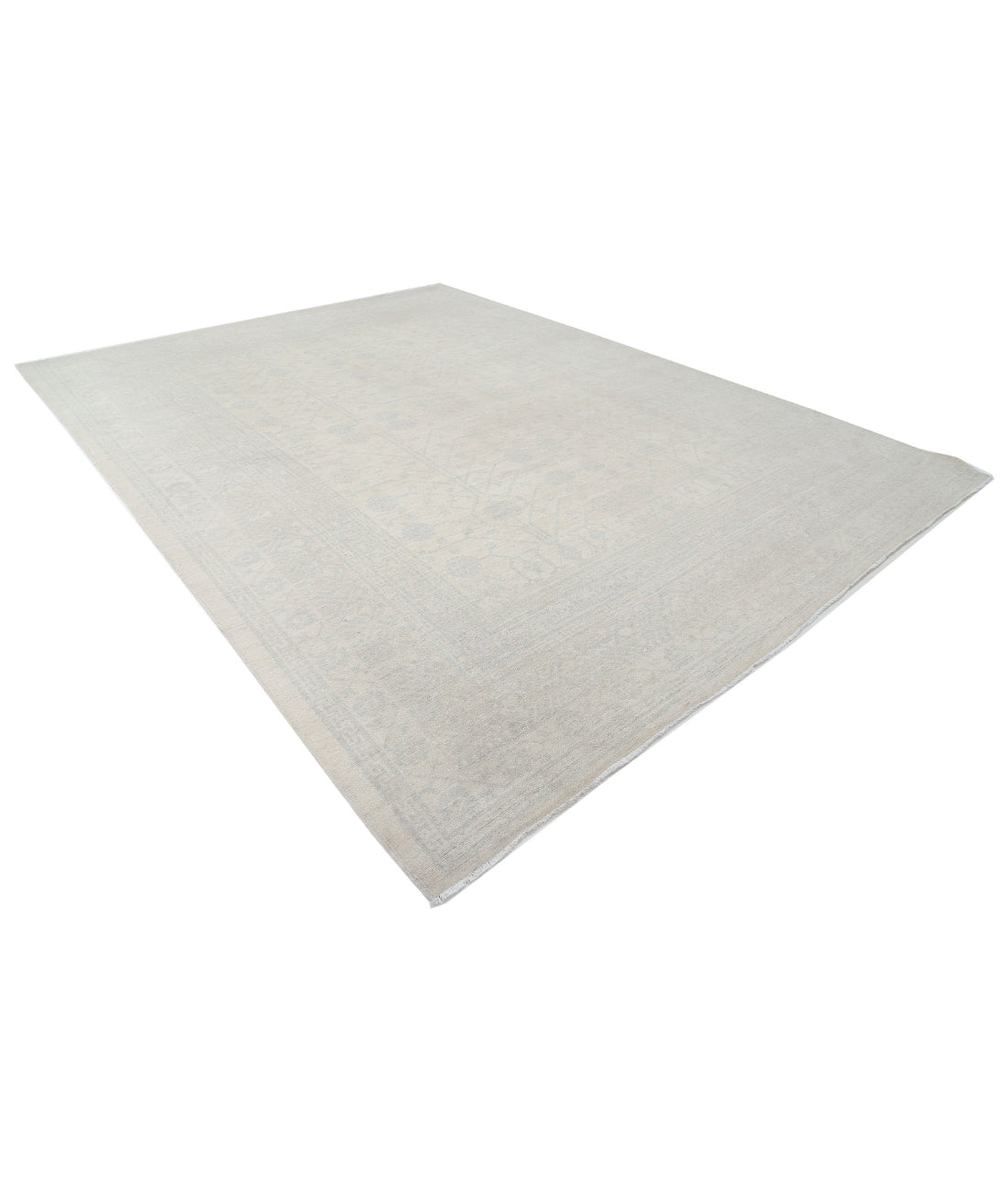 Hand Knotted Khotan Wool Rug - 10'3'' x 13'9'' 10'3'' x 13'9'' (308 X 413) / Ivory / Ivory