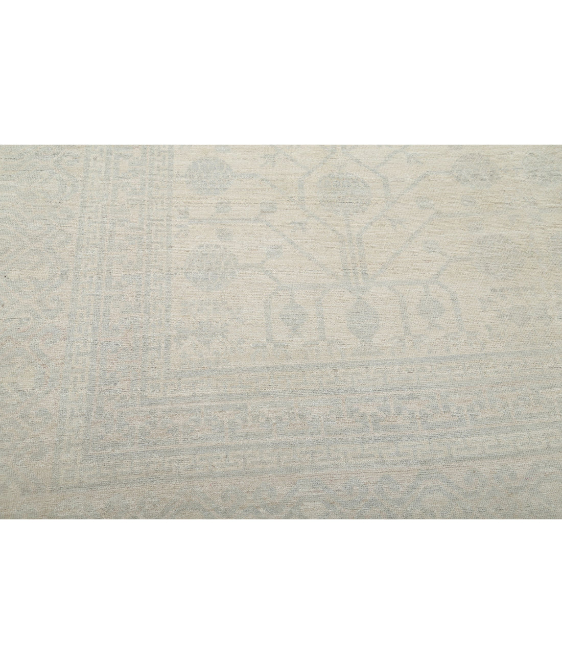 Hand Knotted Khotan Wool Rug - 10'3'' x 13'9'' 10'3'' x 13'9'' (308 X 413) / Ivory / Ivory