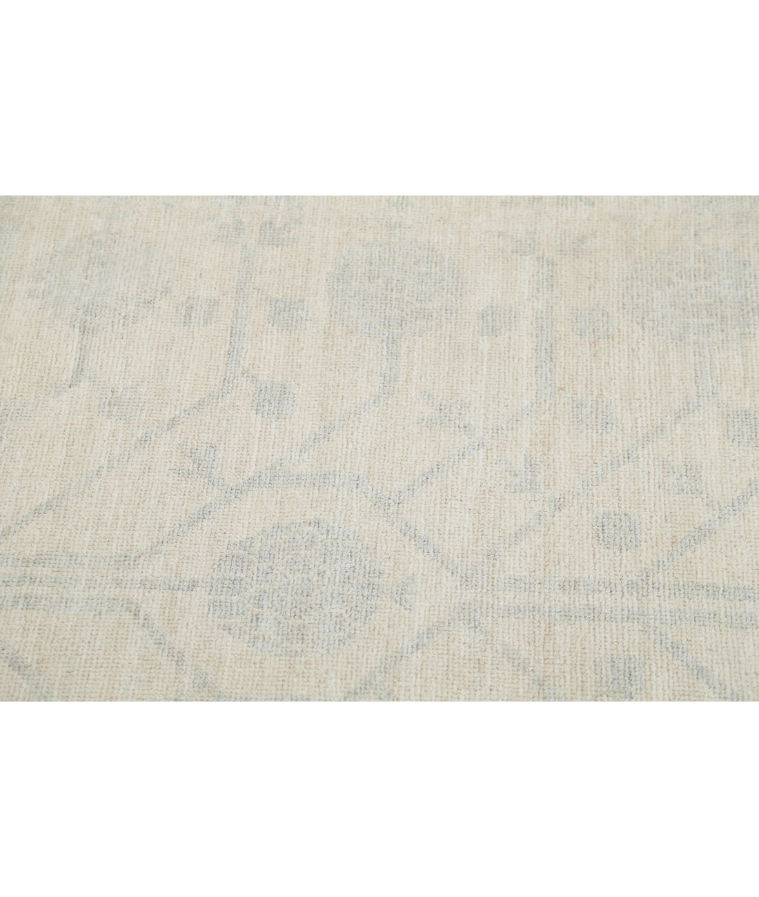 Hand Knotted Khotan Wool Rug - 10'3'' x 13'9'' 10'3'' x 13'9'' (308 X 413) / Ivory / Ivory
