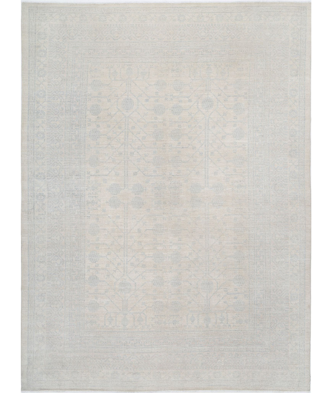 Hand Knotted Khotan Wool Rug - 10&#39;3&#39;&#39; x 13&#39;9&#39;&#39;