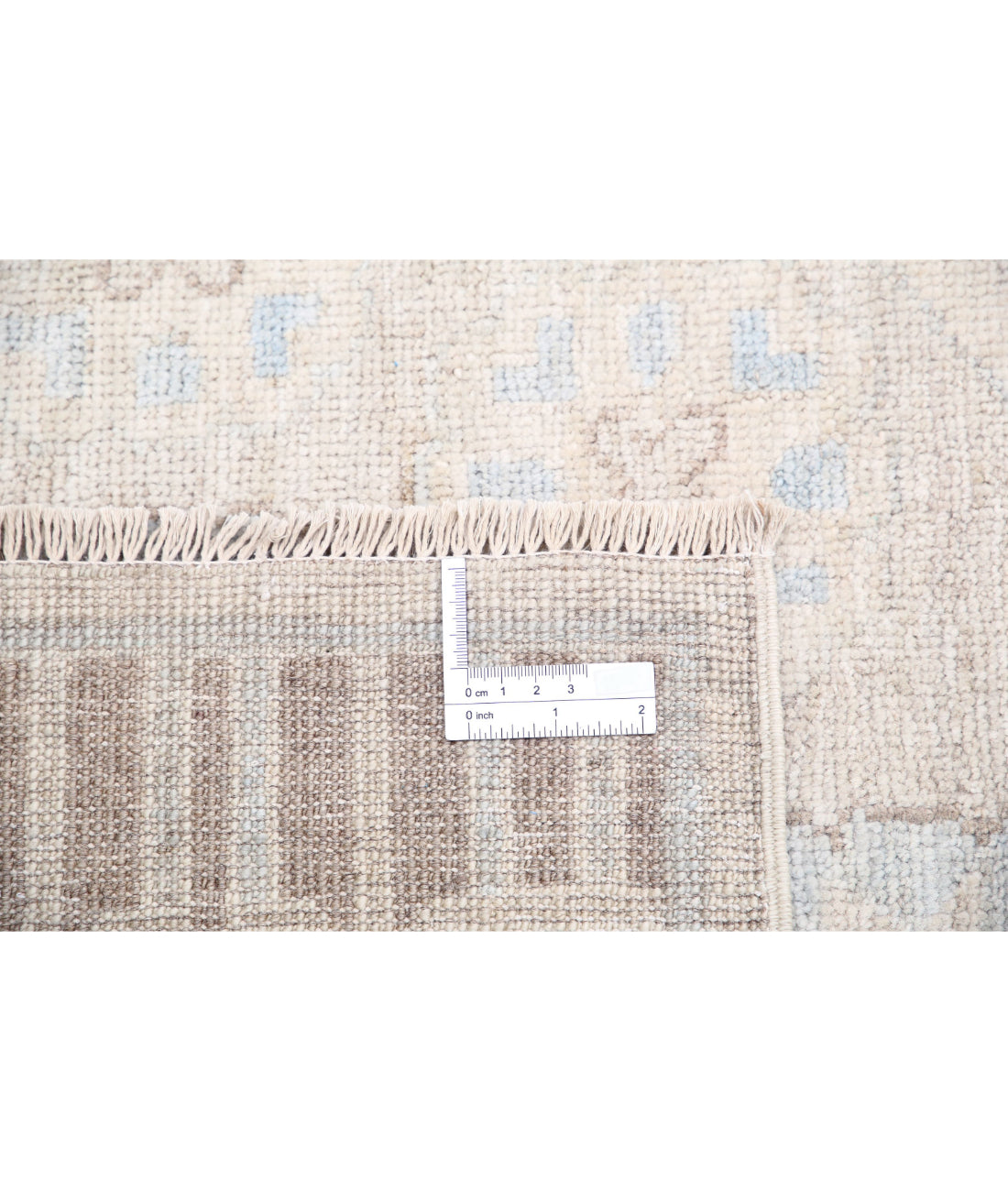 Hand Knotted Khotan Wool Rug - 9'10'' x 13'7'' 9'10'' x 13'7'' (295 X 408) / Ivory / Taupe
