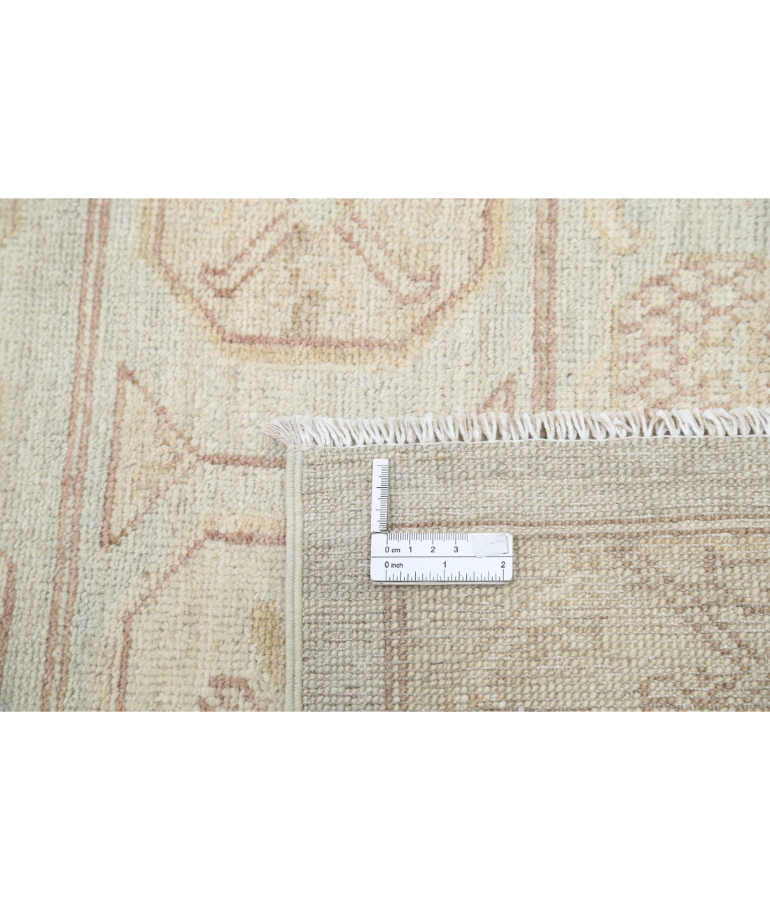 Hand Knotted Khotan Wool Rug - 8'2'' x 9'5'' 8'2'' x 9'5'' (245 X 283) / Blue / Ivory