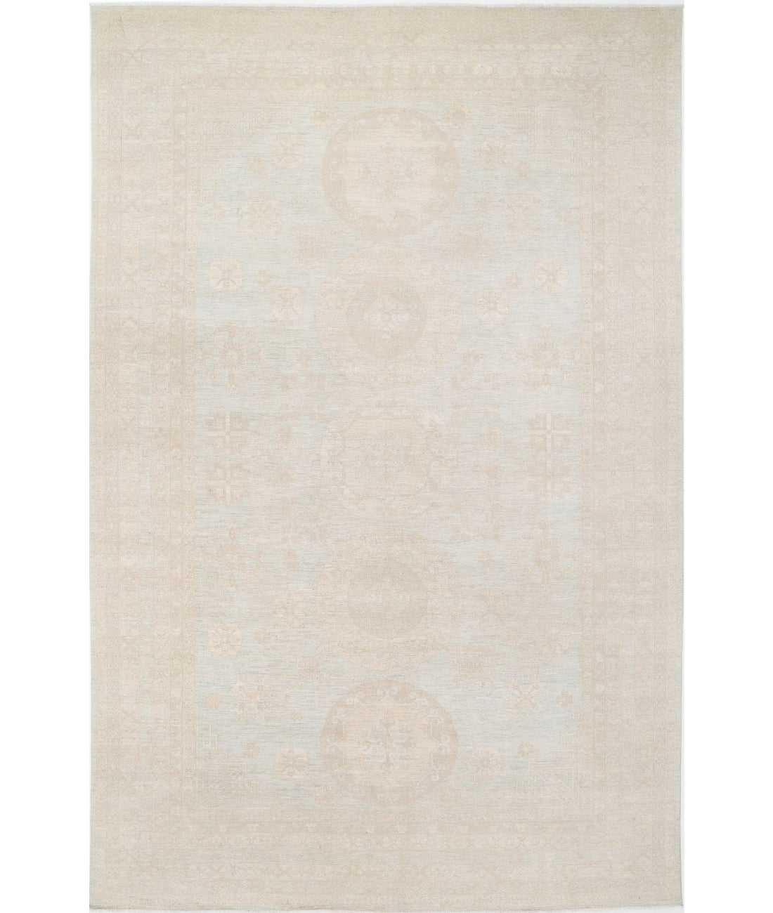 Hand Knotted Khotan Wool Rug - 11'8'' x 17'11''