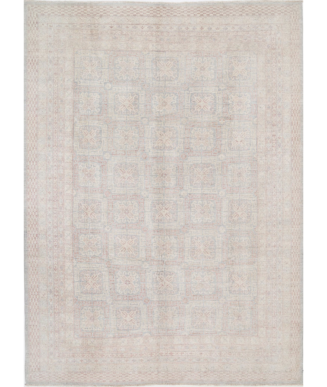Hand Knotted Khotan Wool Rug - 8'6'' x 11'9''