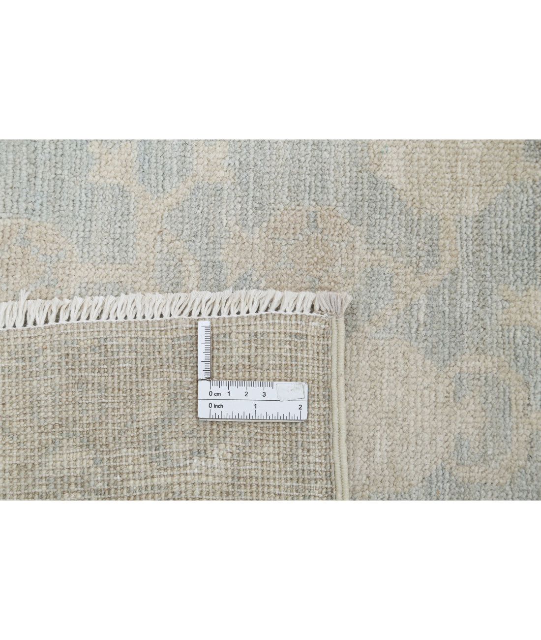 Hand Knotted Khotan Wool Rug - 2'5'' x 9'11'' 2'5'' x 9'11'' (73 X 298) / Grey / Ivory