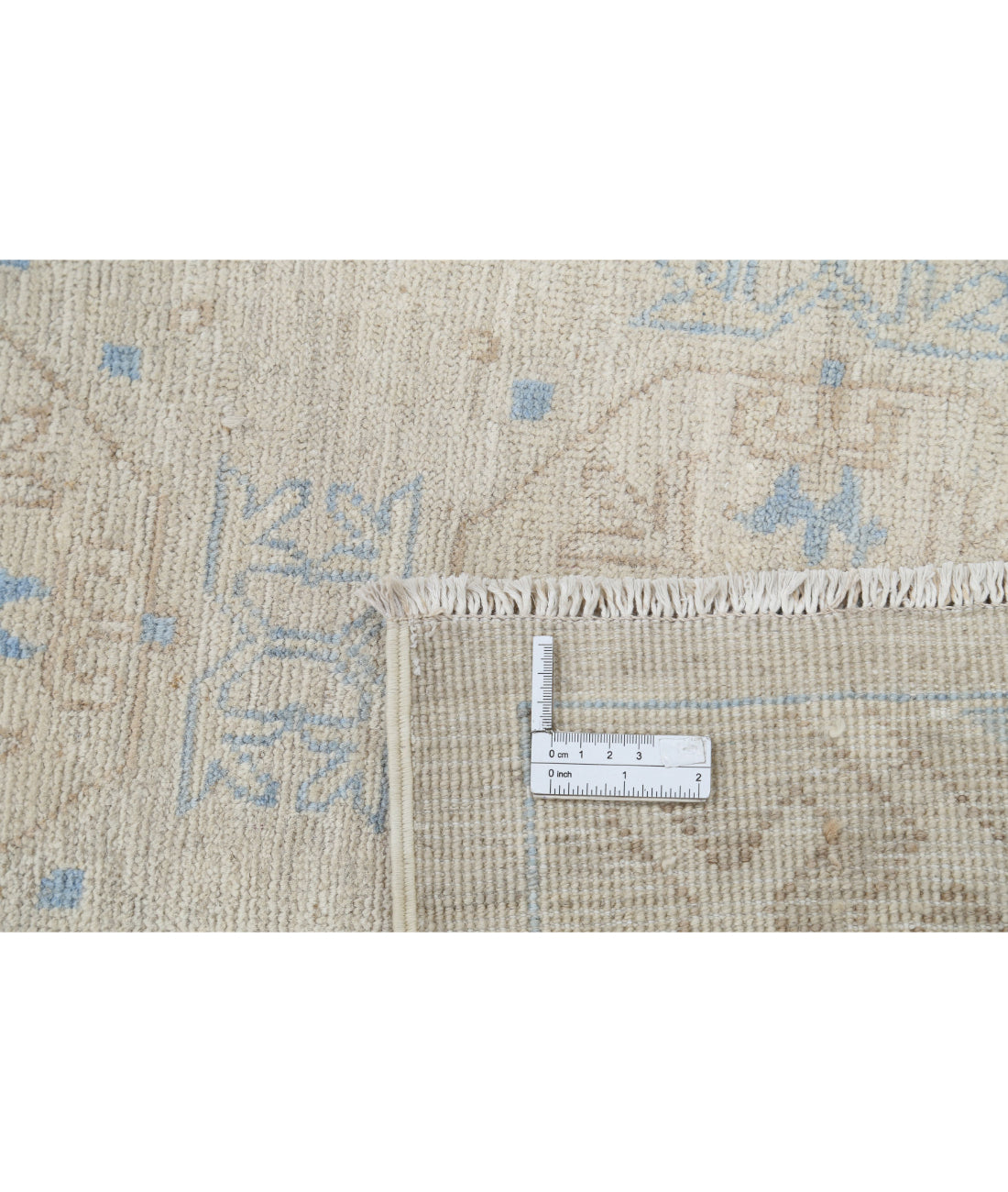 Hand Knotted Khotan Wool Rug - 8'9'' x 11'11'' 8'9'' x 11'11'' (263 X 358) / Taupe / Ivory