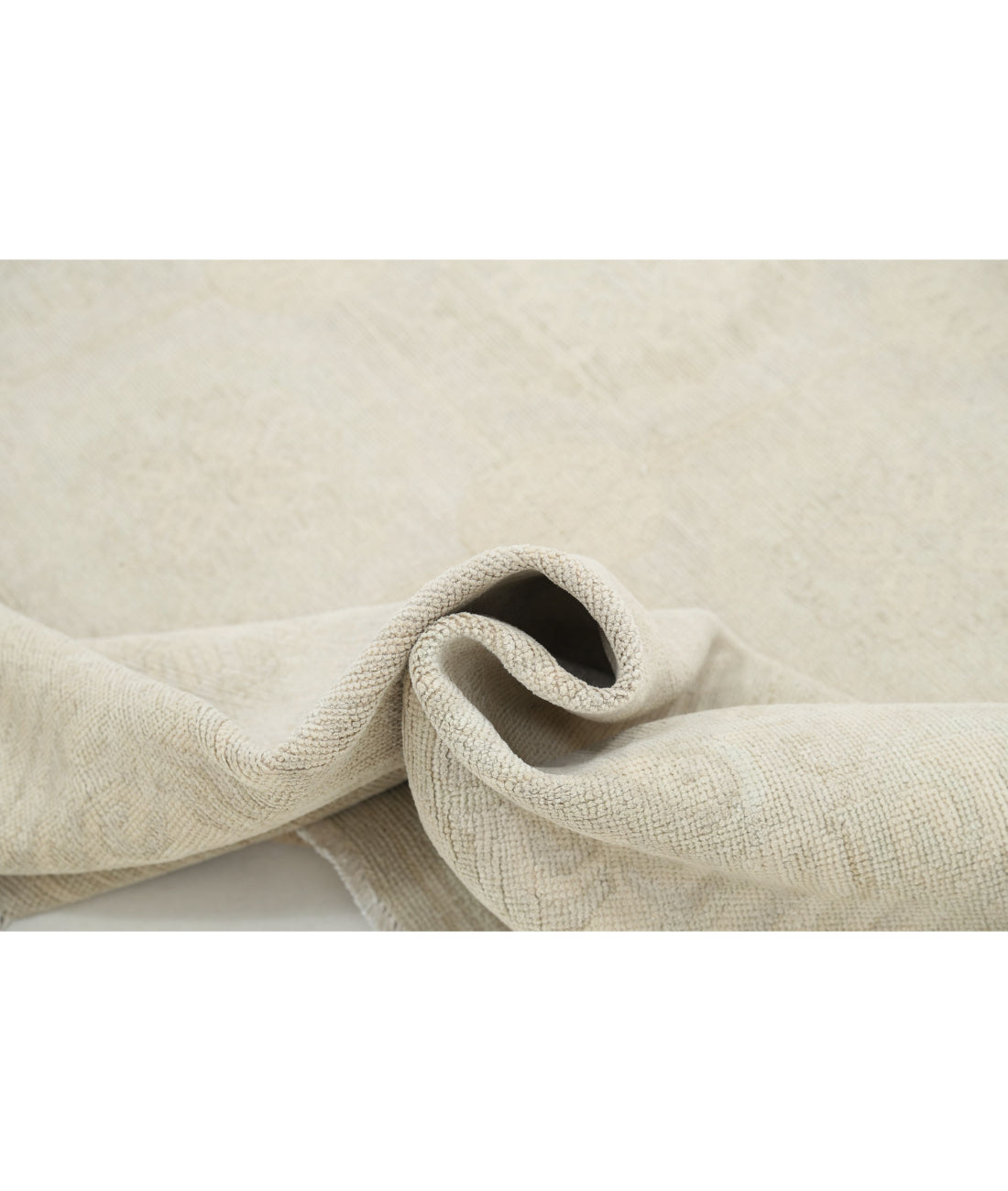Hand Knotted Khotan Wool Rug - 8'10'' x 11'10'' 8'10'' x 11'10'' (265 X 355) / Grey / Ivory