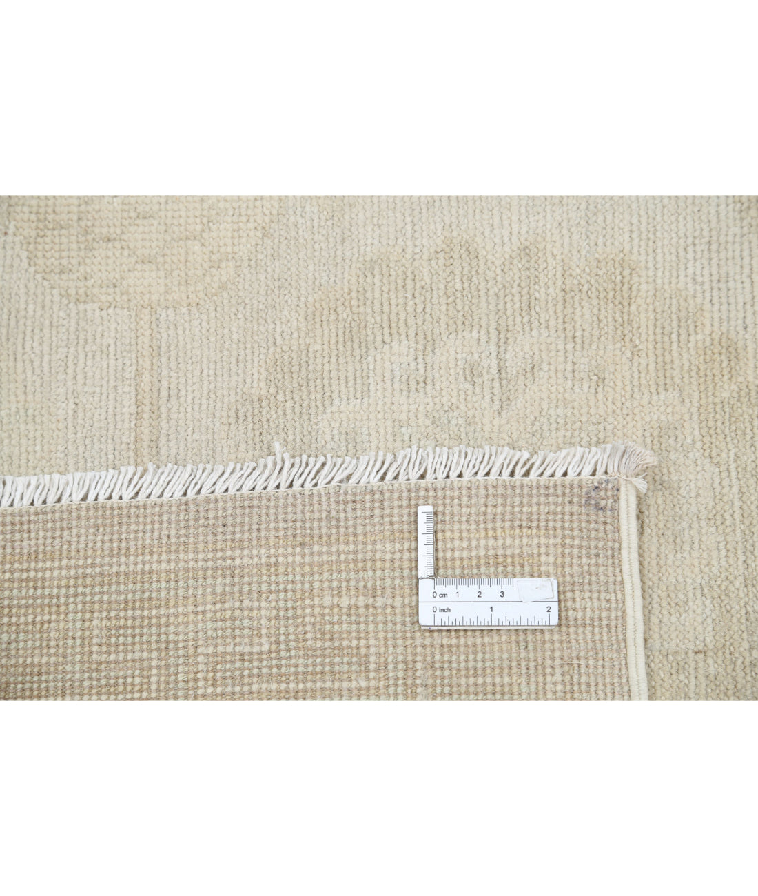 Hand Knotted Khotan Wool Rug - 8'10'' x 11'10'' 8'10'' x 11'10'' (265 X 355) / Grey / Ivory