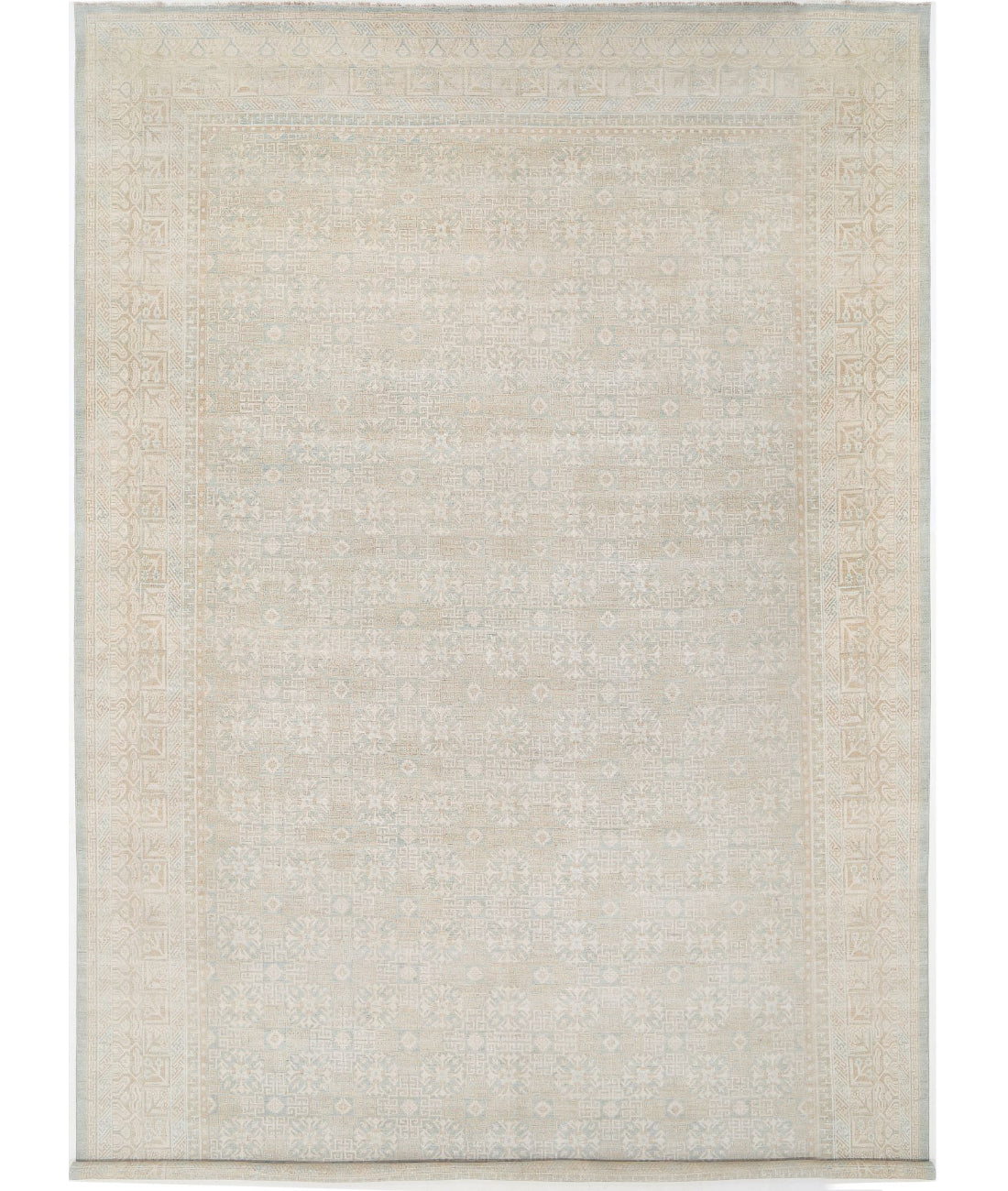 Hand Knotted Khotan Wool Rug - 15&#39;4&#39;&#39; x 23&#39;0&#39;&#39;