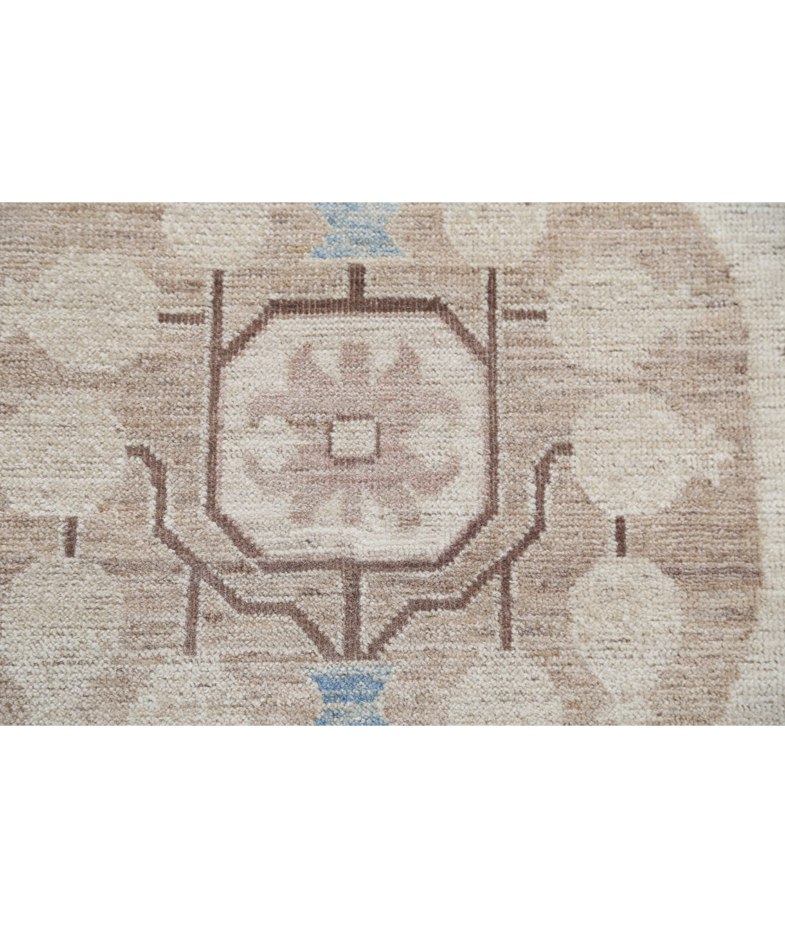 Hand Knotted Khotan Wool Rug - 10'0'' x 13'6'' 10'0'' x 13'6'' (300 X 405) / Beige / Taupe