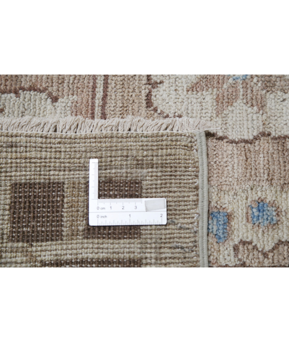 Hand Knotted Khotan Wool Rug - 10'0'' x 13'6'' 10'0'' x 13'6'' (300 X 405) / Beige / Taupe