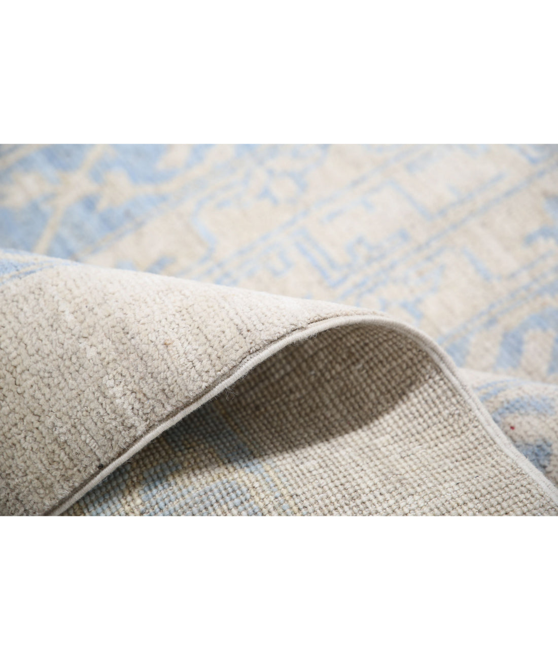 Hand Knotted Khotan Wool Rug - 12'5'' x 31'3''