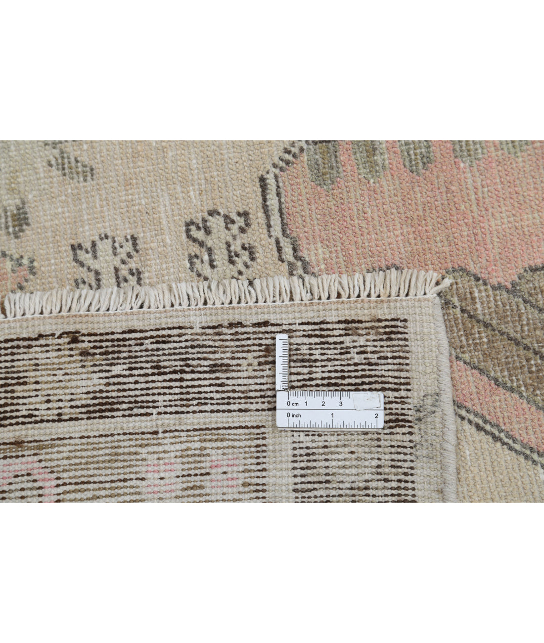 Hand Knotted Khotan Wool Rug - 5'5'' x 11'2'' 5'5'' x 11'2'' (163 X 335) / Ivory / Green