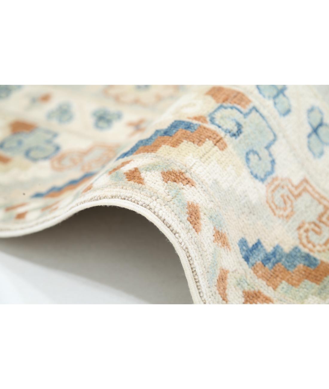 Hand Knotted Khotan Wool Rug - 9'4'' x 12'0'' 9' 4" X 12' 0" (284 X 366) / Green / Ivory