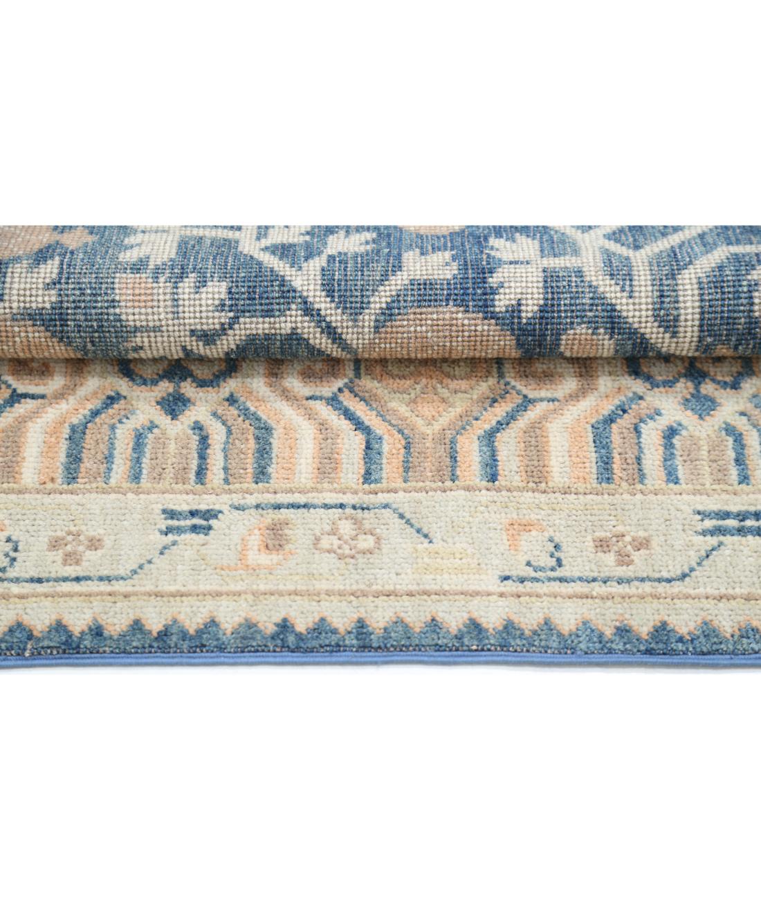 Hand Knotted Khotan Wool Rug - 9'3'' x 11'10'' 9' 3" X 11' 10" (282 X 361) / Blue / Tan