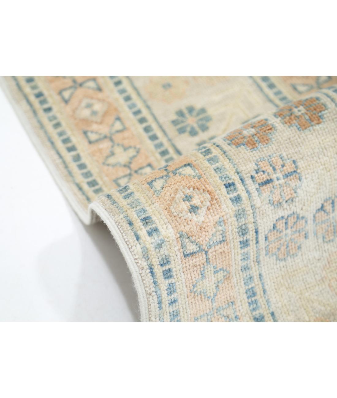 Hand Knotted Khotan Wool Rug - 10'2'' x 14'1'' 10' 2" X 14' 1" (310 X 429) / Ivory / Blue