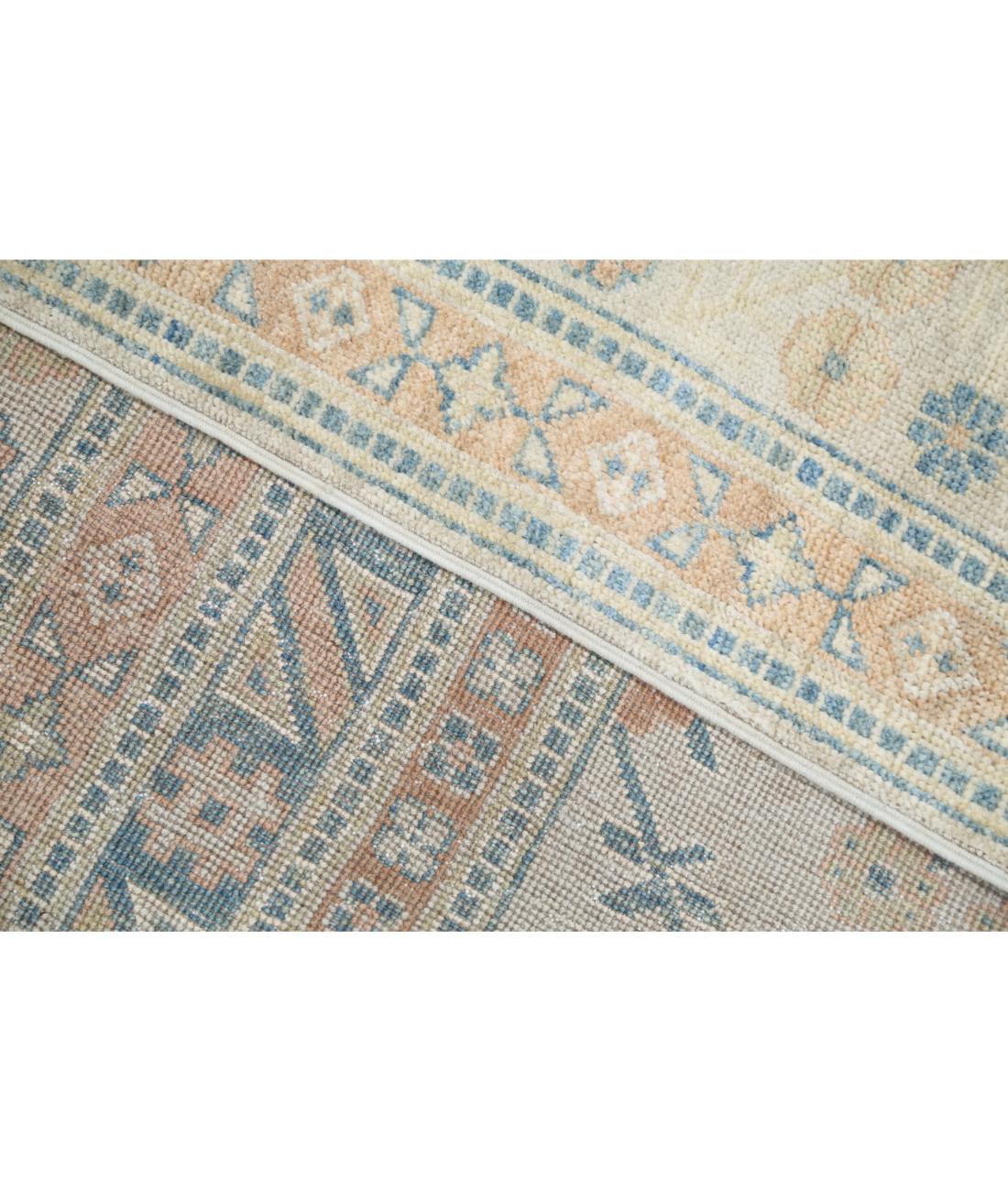 Hand Knotted Khotan Wool Rug - 10'2'' x 14'1'' 10' 2" X 14' 1" (310 X 429) / Ivory / Blue