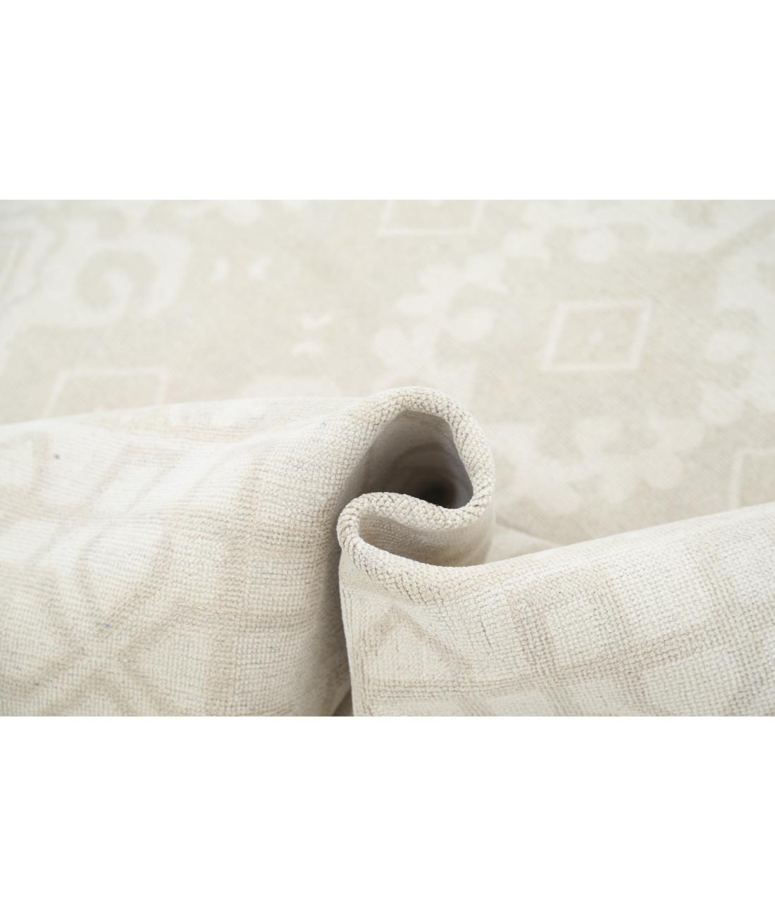 Hand Knotted Khotan Wool Rug - 7'2'' x 9'11'' 7' 2" X 9' 11" (218 X 302) / Taupe / Ivory