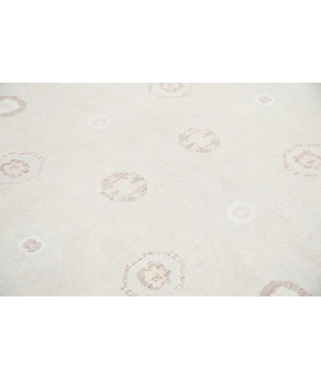 Hand Knotted Khotan Wool Rug - 8'7'' x 10'10'' 8' 7" X 10' 10" (262 X 330) / Ivory / Taupe