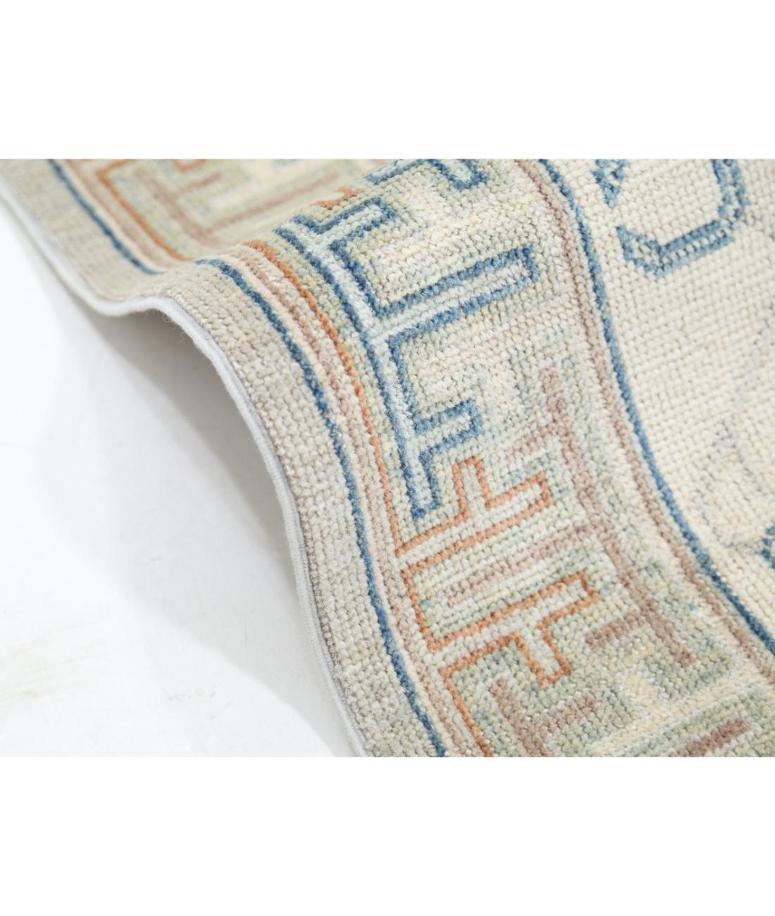 Hand Knotted Khotan Wool Rug - 10'2'' x 13'8'' 10' 2" X 13' 8" (310 X 417) / Grey / Ivory