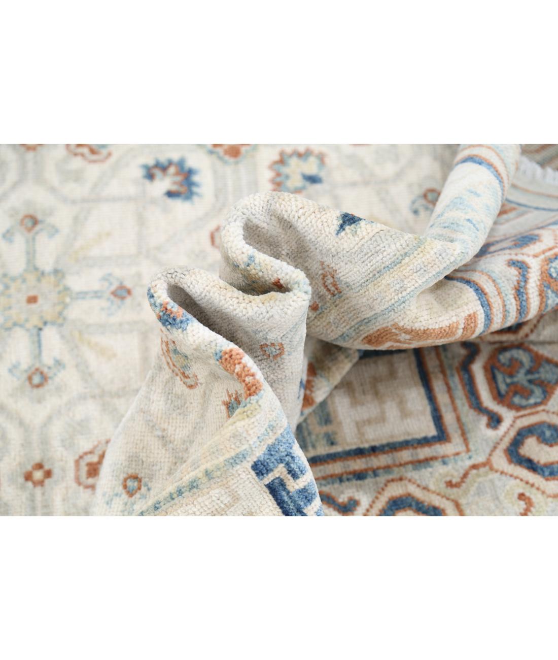 Hand Knotted Khotan Wool Rug - 9'1'' x 12'7'' 9' 1" X 12' 7" (277 X 384) / Grey / Blue