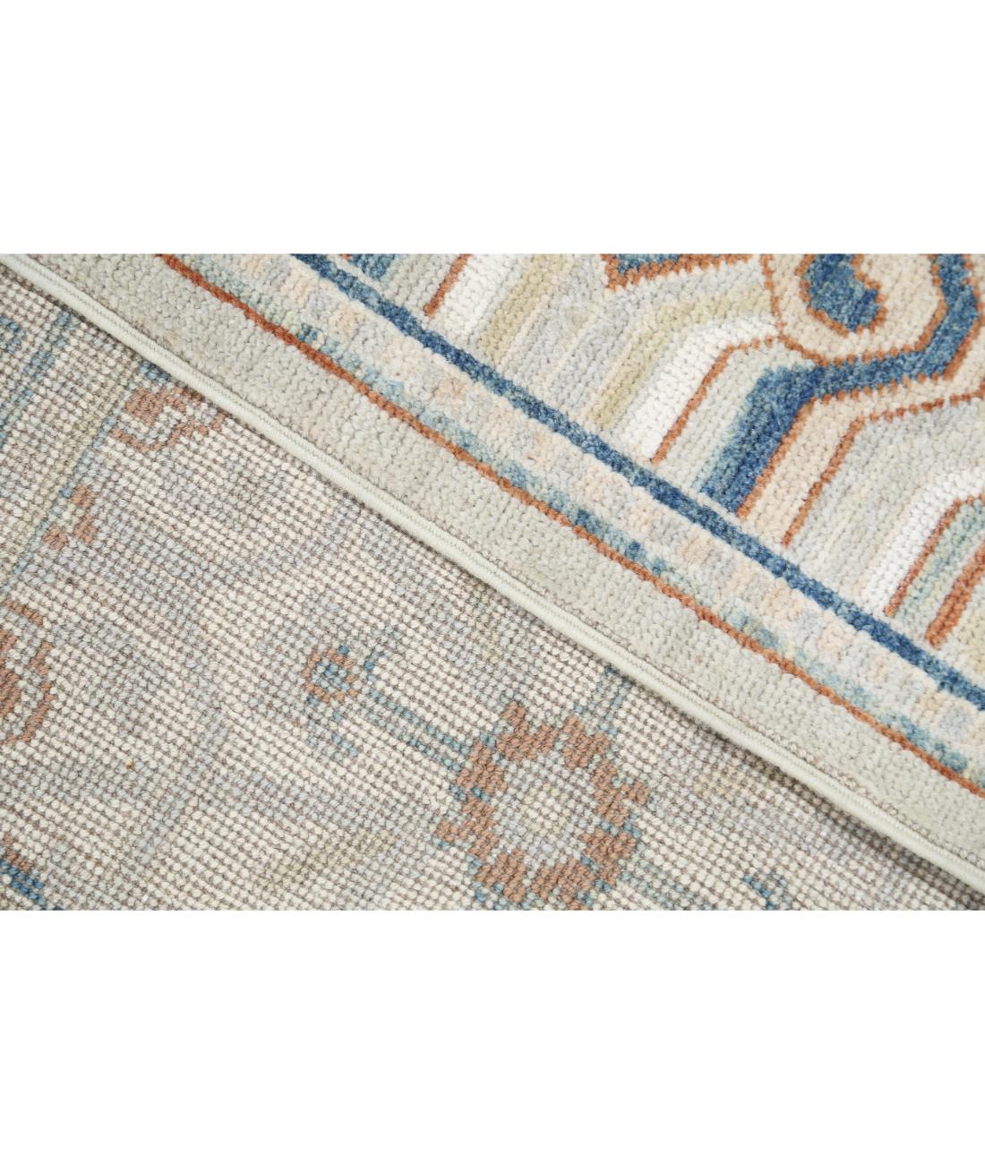 Hand Knotted Khotan Wool Rug - 9'1'' x 12'7'' 9' 1" X 12' 7" (277 X 384) / Grey / Blue