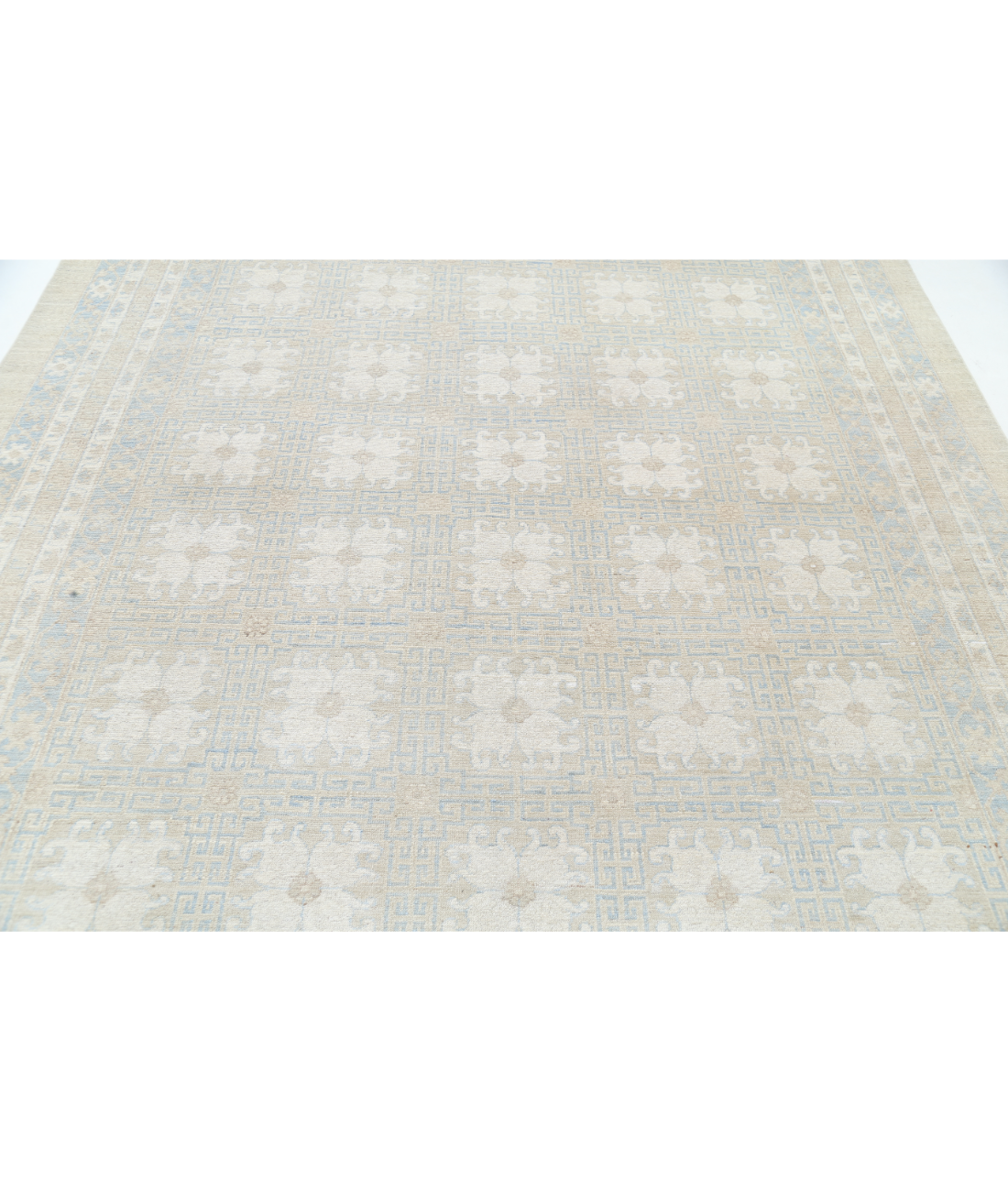 Hand Knotted Khotan Wool Rug 7' 10" X 10' 3"