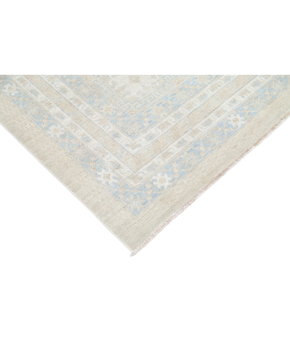 Hand Knotted Khotan Wool Rug 7' 10" X 10' 3"