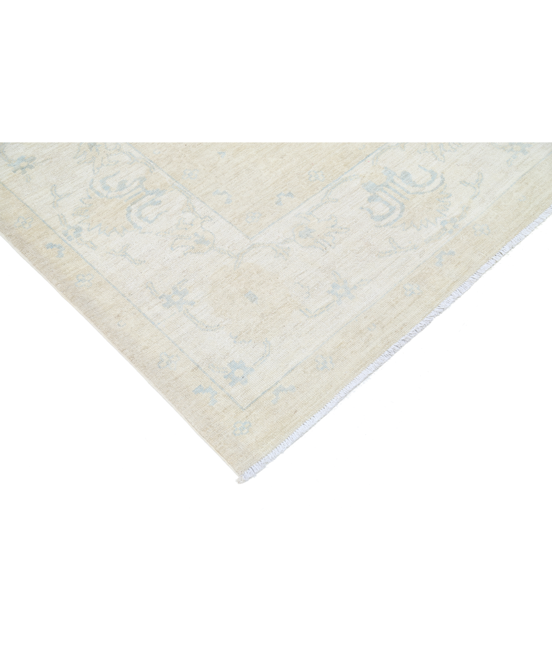 Hand Knotted Khotan Wool Rug 7' 7" X 9' 8" 7' 7" X 9' 8" (231 X 295) / Brown / Ivory