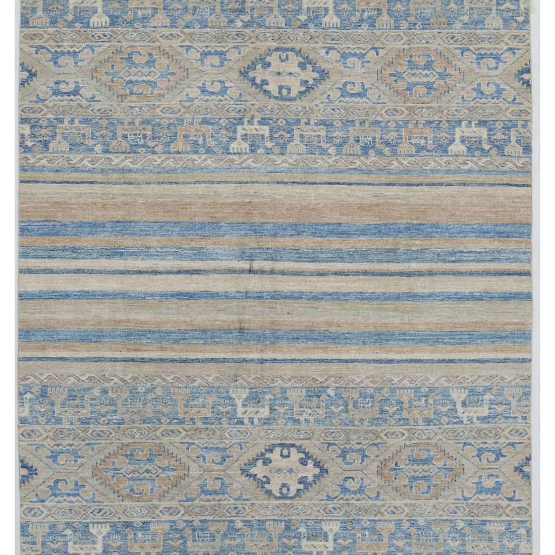 Hand Knotted Khurjeen Wool Rug  - 5' 1" X 6' 4"
