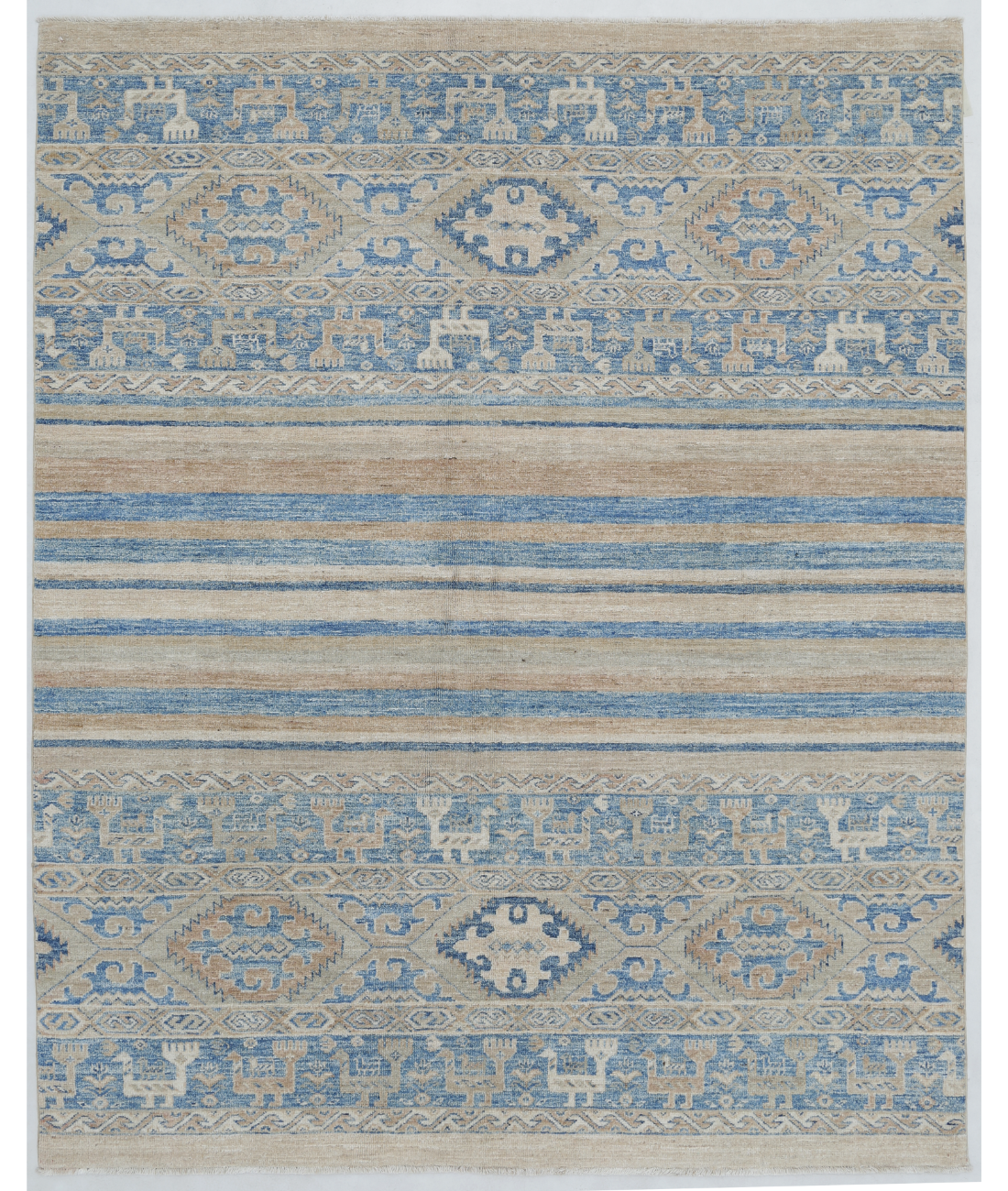 Hand Knotted Khurjeen Wool Rug  - 5' 1" X 6' 4"